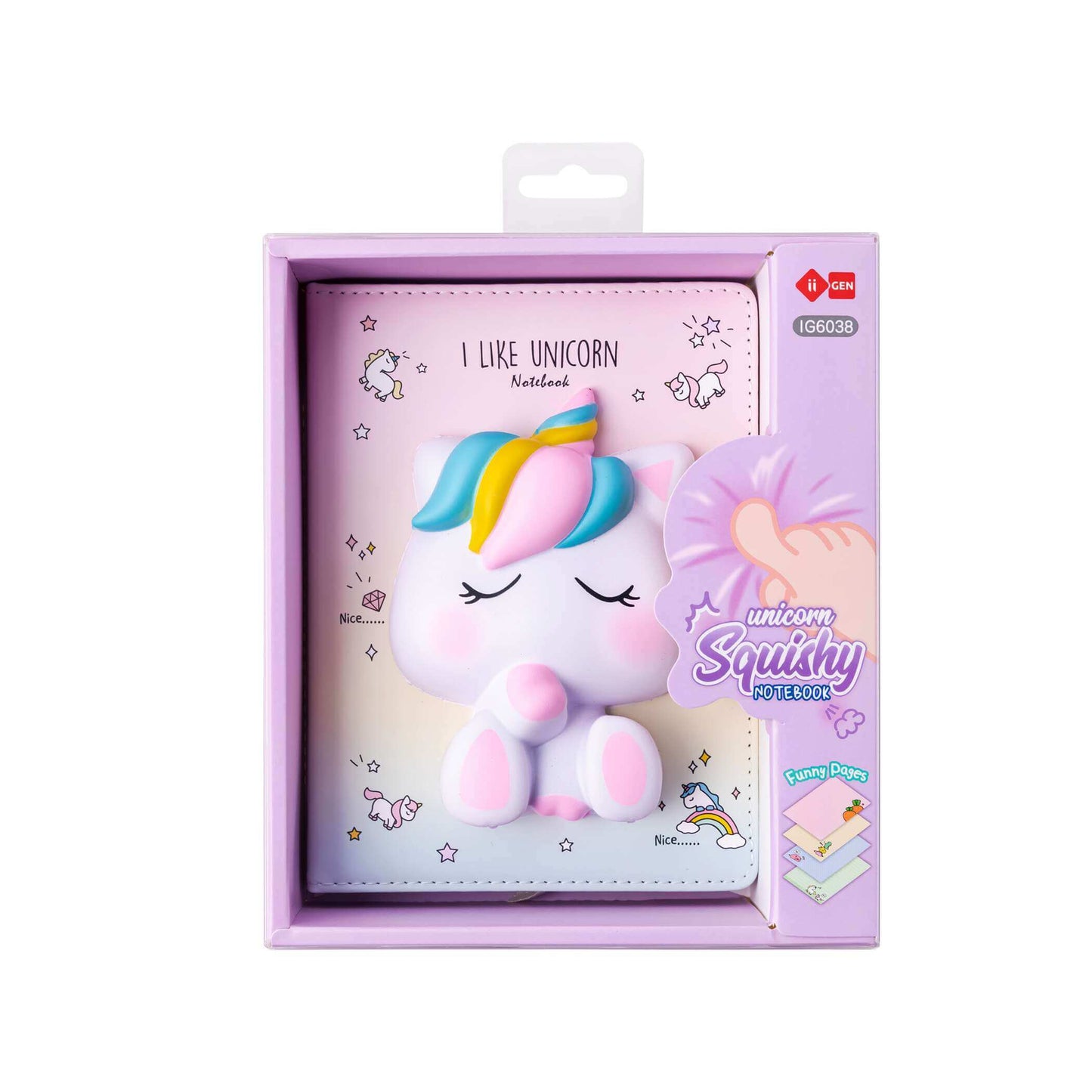 Unicorn Squishy Notebook 128sheets
