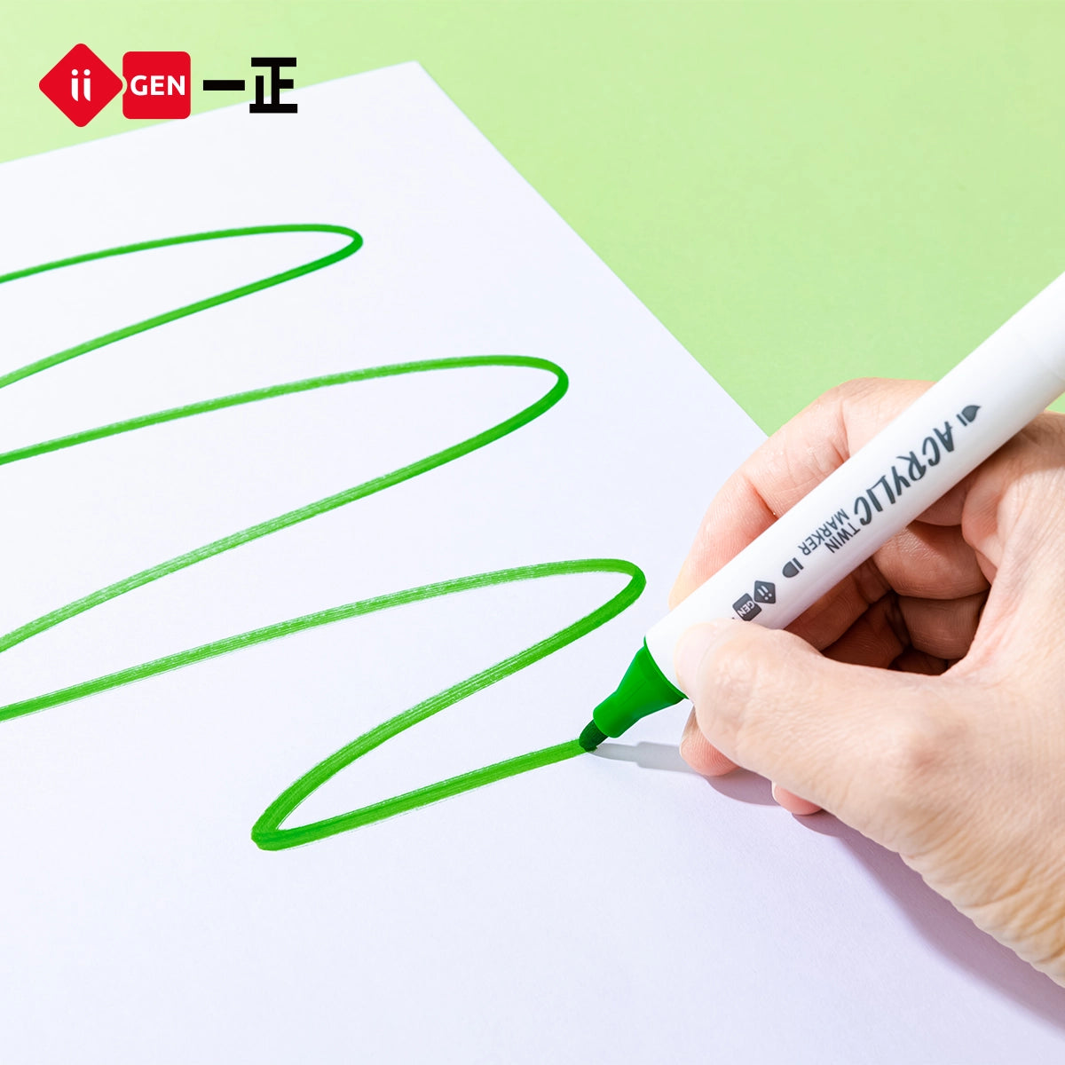 iiGEN Kun Panda Acrylic Markers Double Heads 48+2 line markers