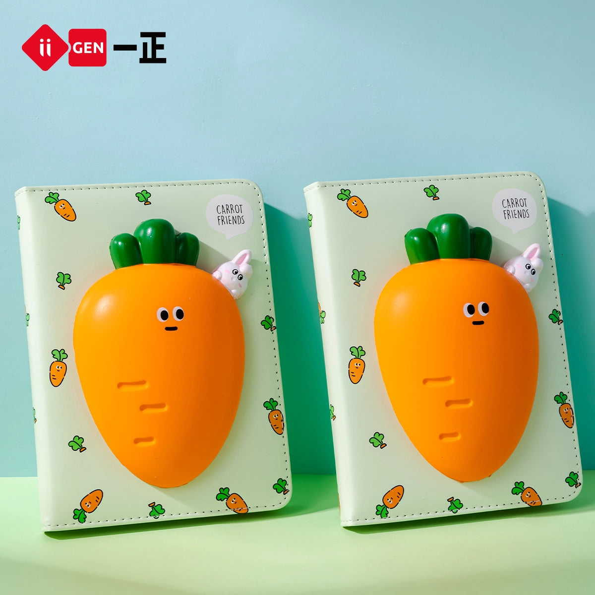 iiGEN Squishy Notebook Carrot 128sheets