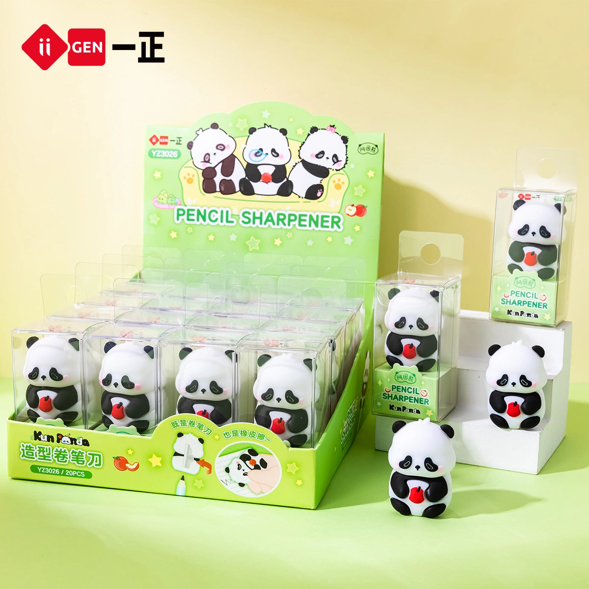 iiGEN Kun Panda Pencil Sharpener