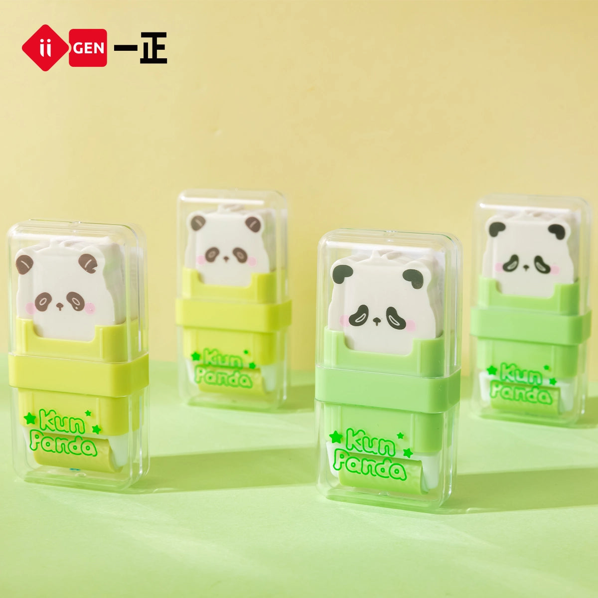 iiGEN Kun Panda Roller Eraser 2pcs