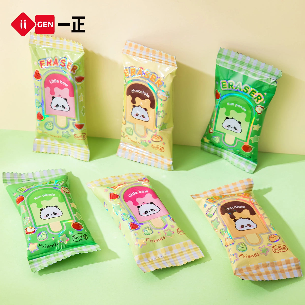 iiGEN Kun Panda Ice Cream Eraser