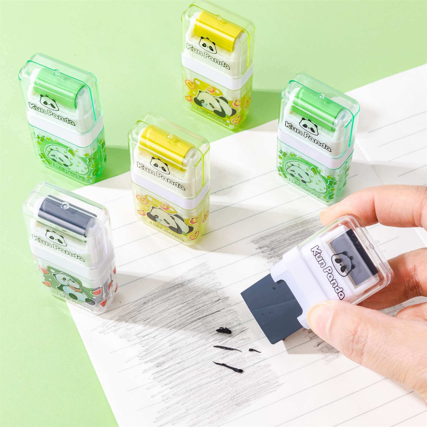 Kun Panda Roller Eraser