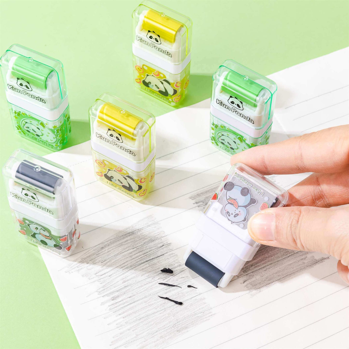 Kun Panda Roller Eraser