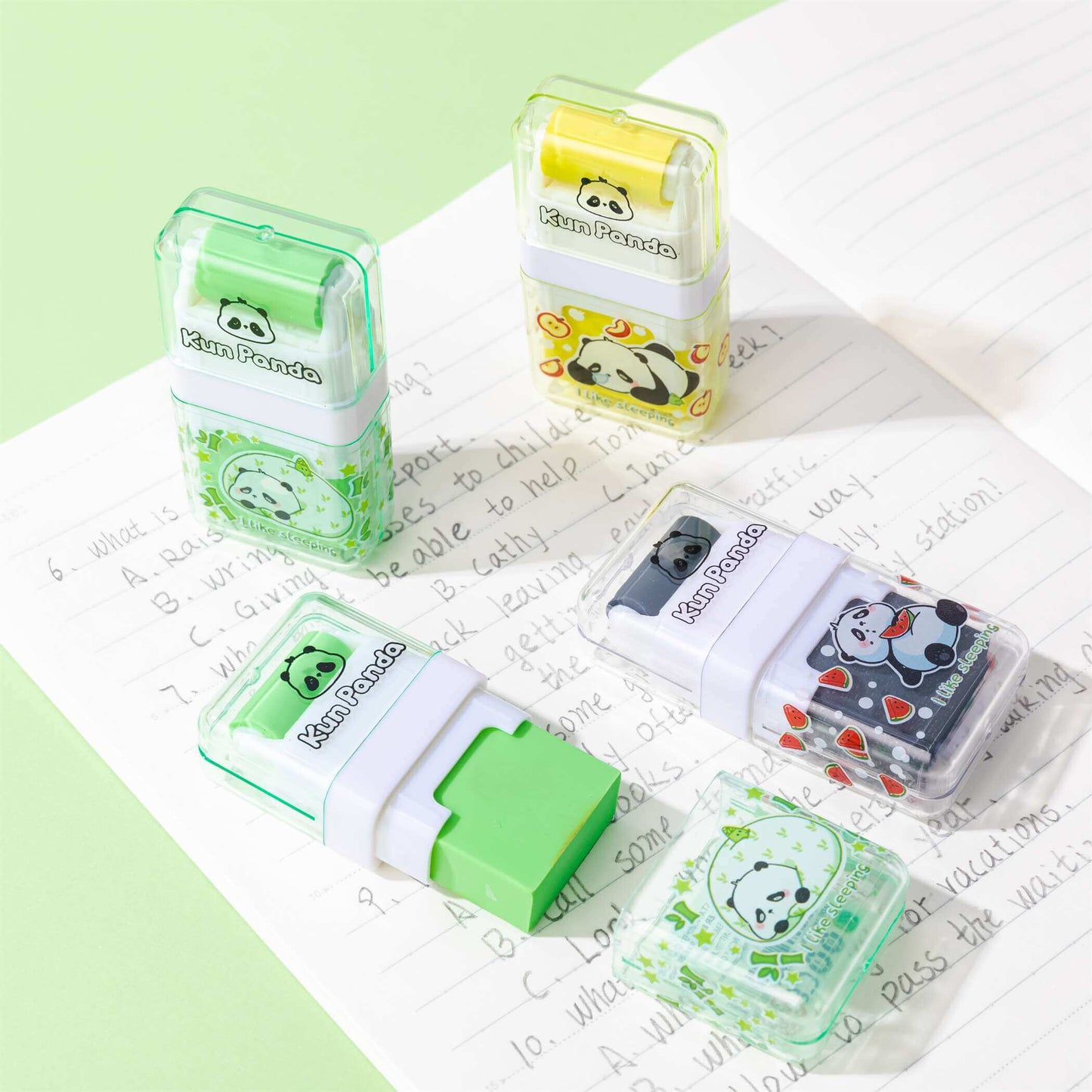 Kun Panda Roller Eraser
