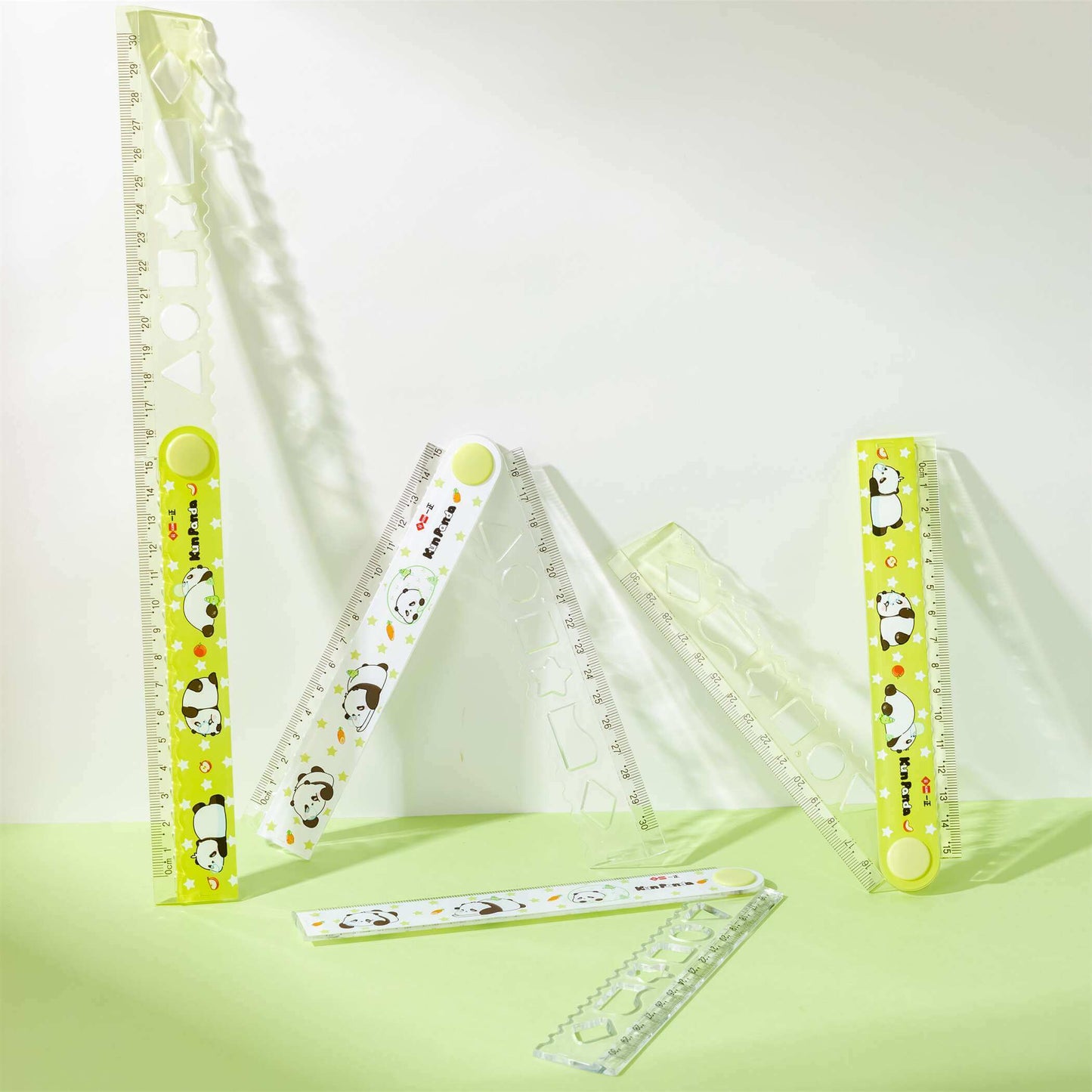 Kun Panda Rotating Multi-Functional Folding Ruler