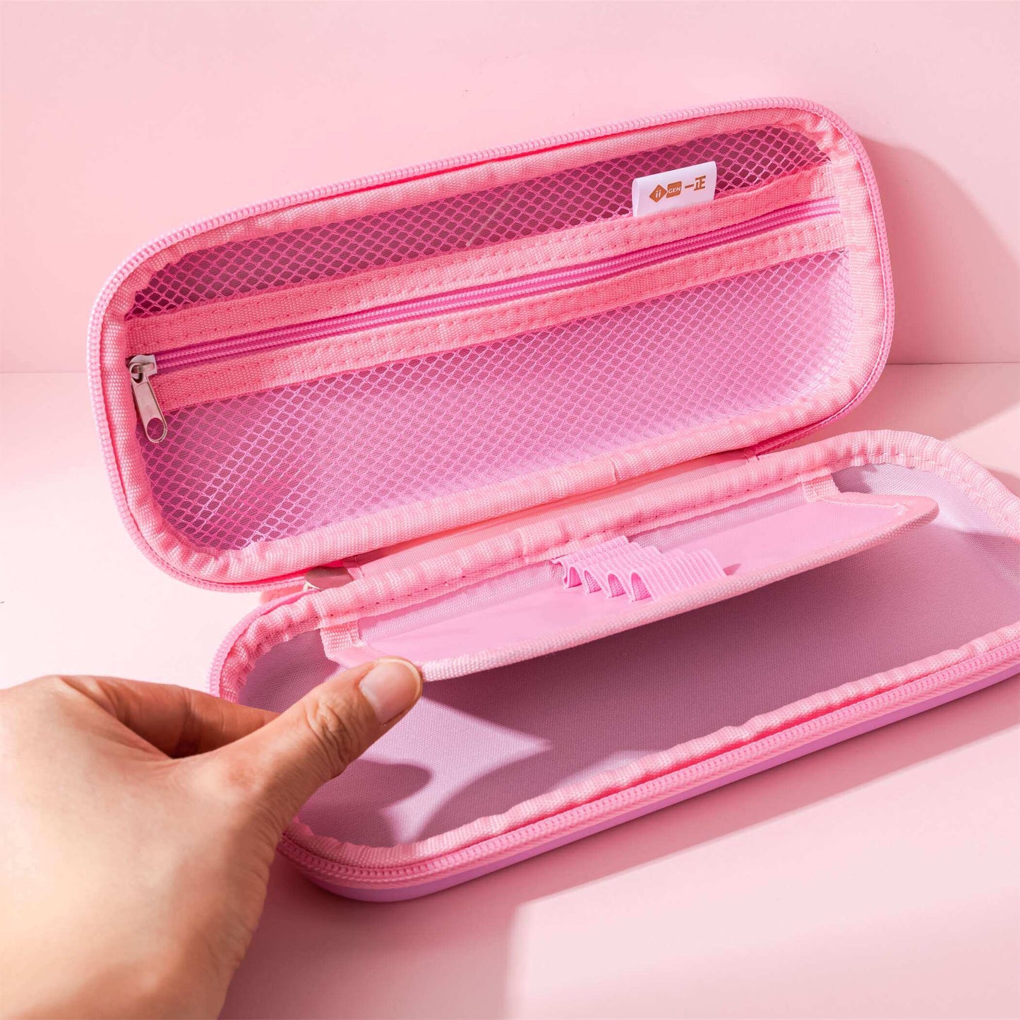 Pink Rabbit Squishy Pencil Case