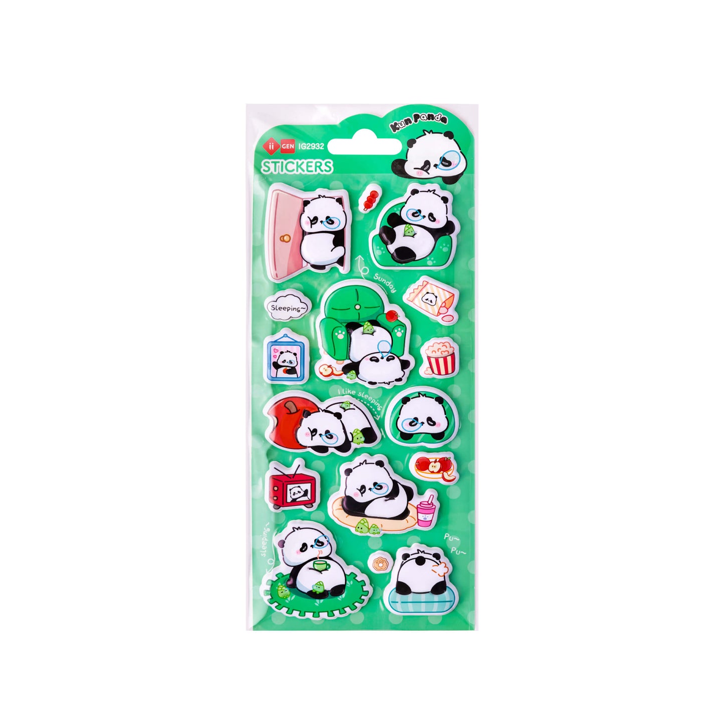 Kun Panda Bubble Sticker