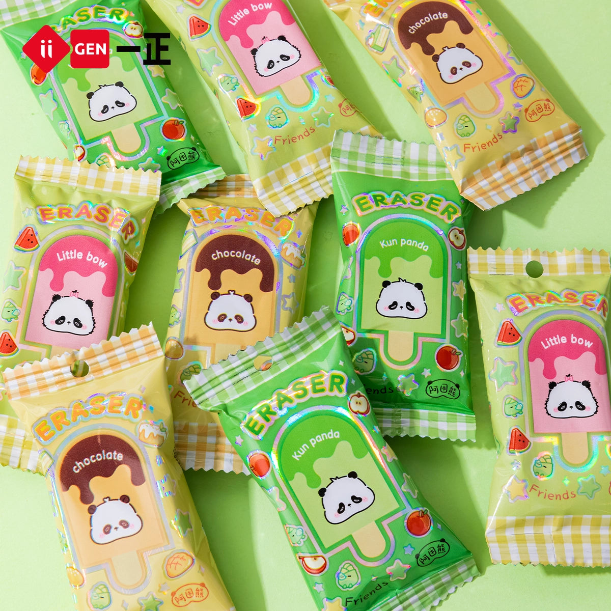 iiGEN Kun Panda Ice Cream Eraser
