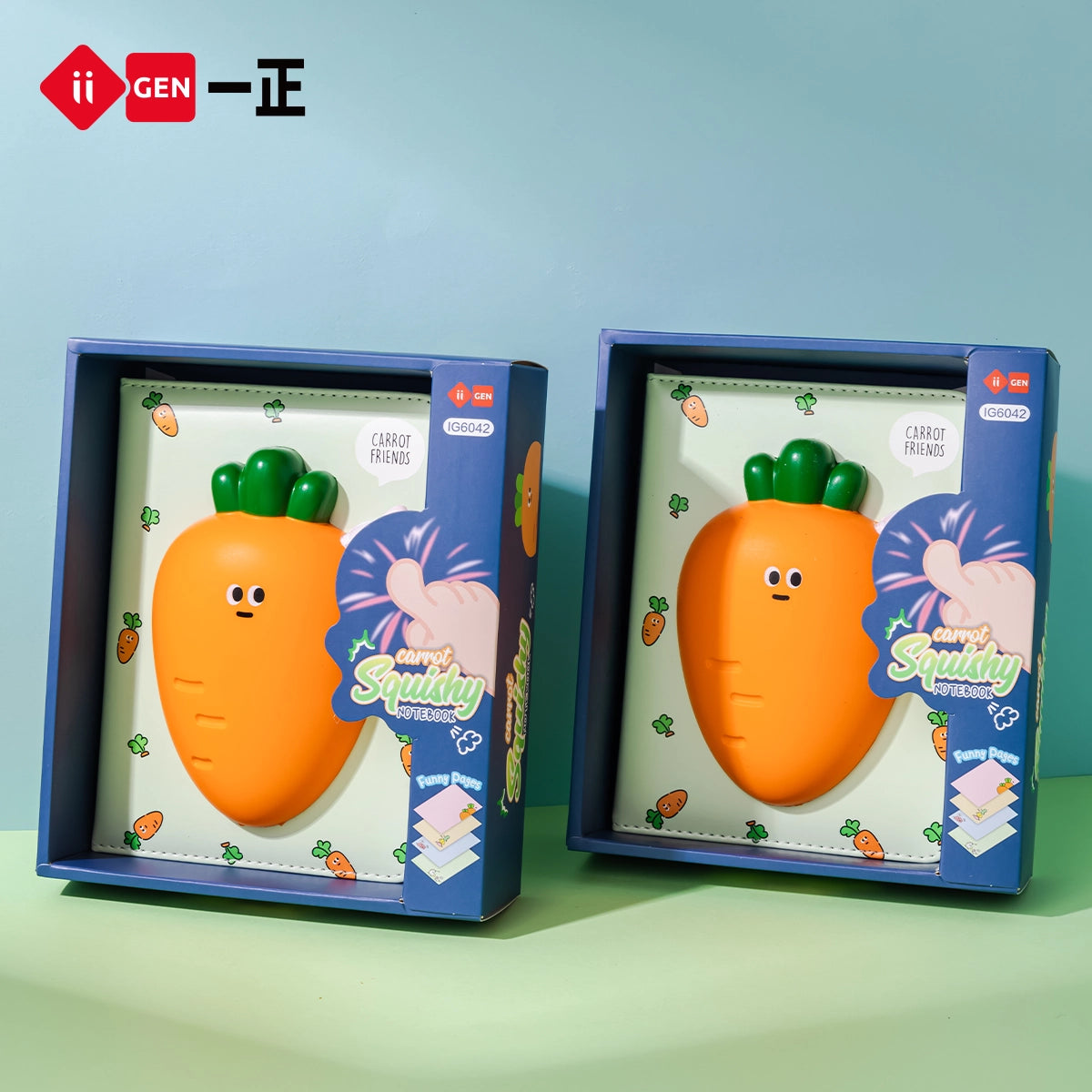 iiGEN Squishy Notebook Carrot 128sheets