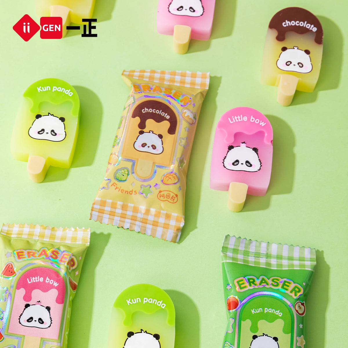 iiGEN Kun Panda Ice Cream Eraser