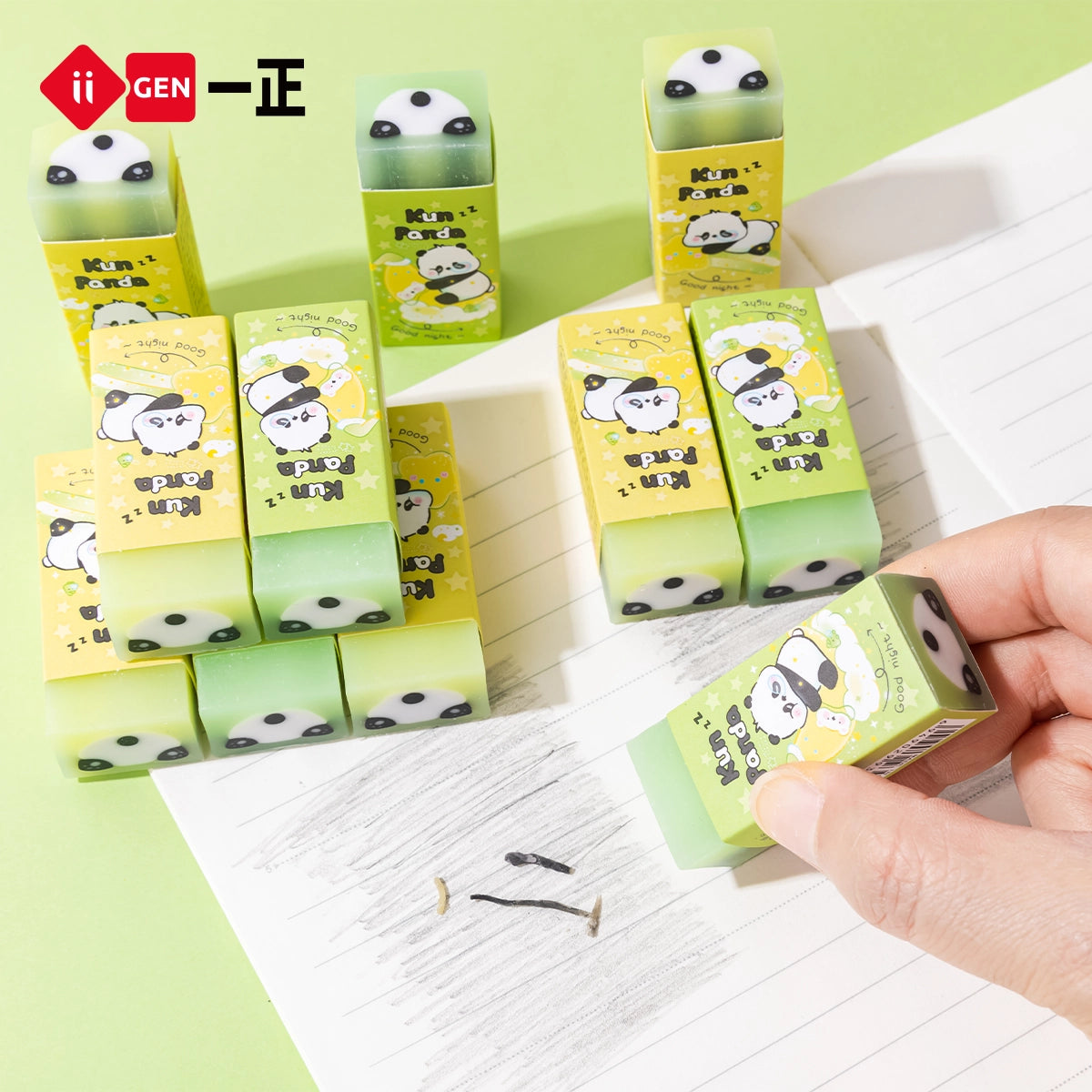 iiGEN Kun Panda Eraser 2pcs