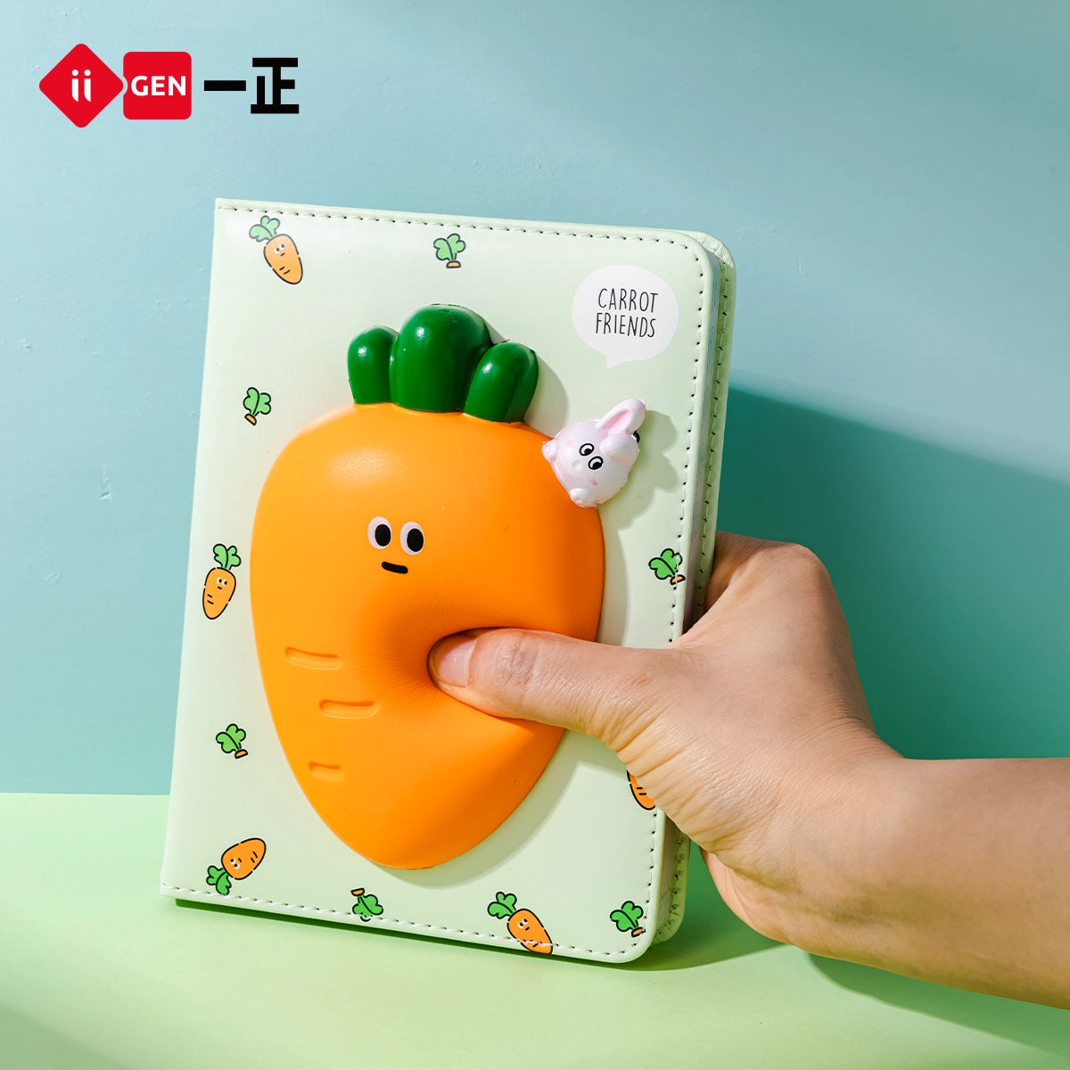 iiGEN Squishy Notebook Carrot 128sheets