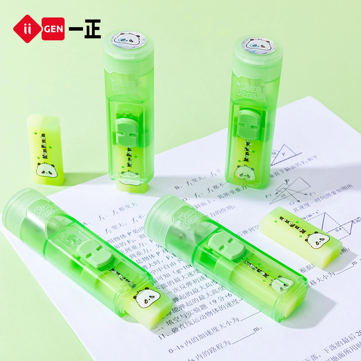 iiGEN Kun Panda Pull-push Shaper Eraser