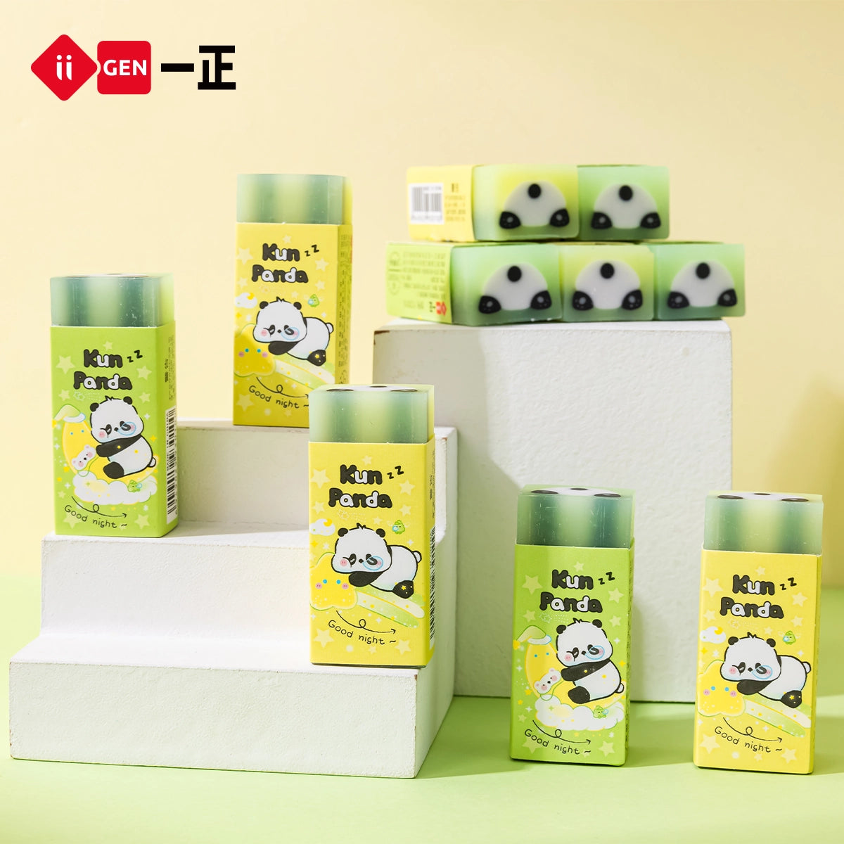 iiGEN Kun Panda Eraser 2pcs