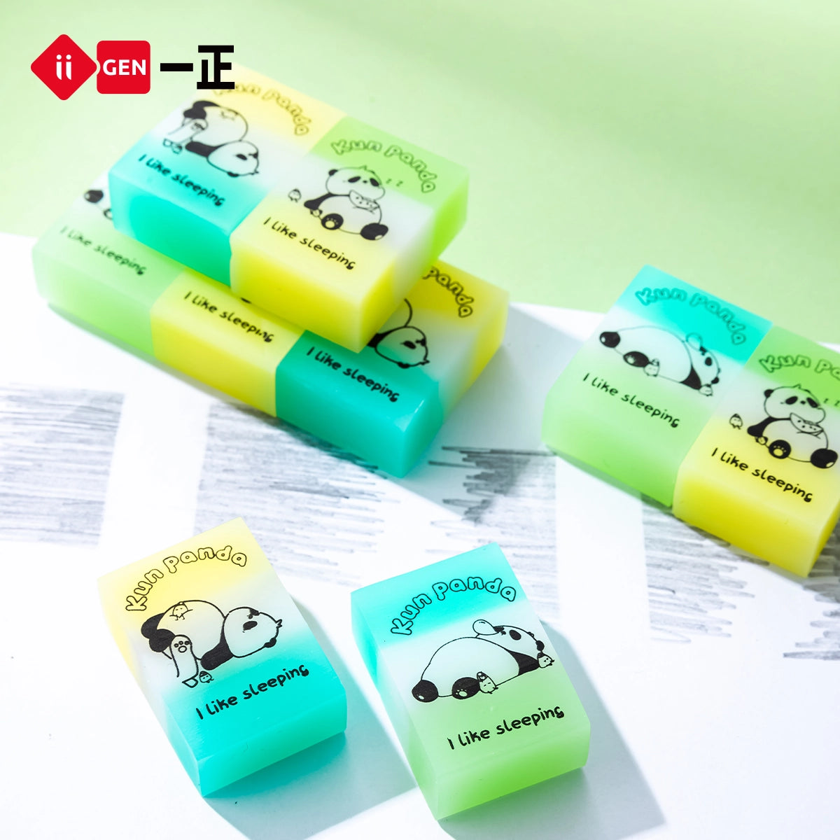 iiGEN Kun Panda Eraser 36pcs