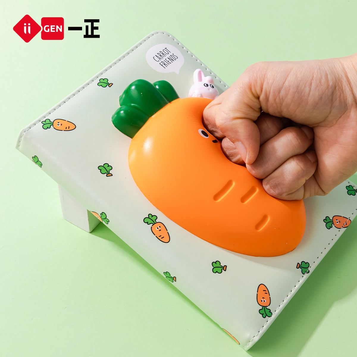iiGEN Squishy Notebook Carrot 128sheets