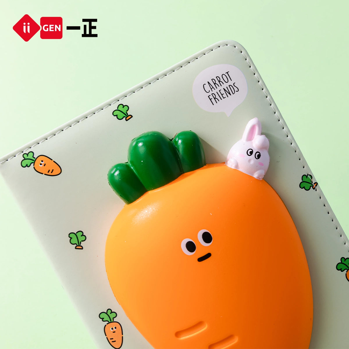 iiGEN Squishy Notebook Carrot 128sheets