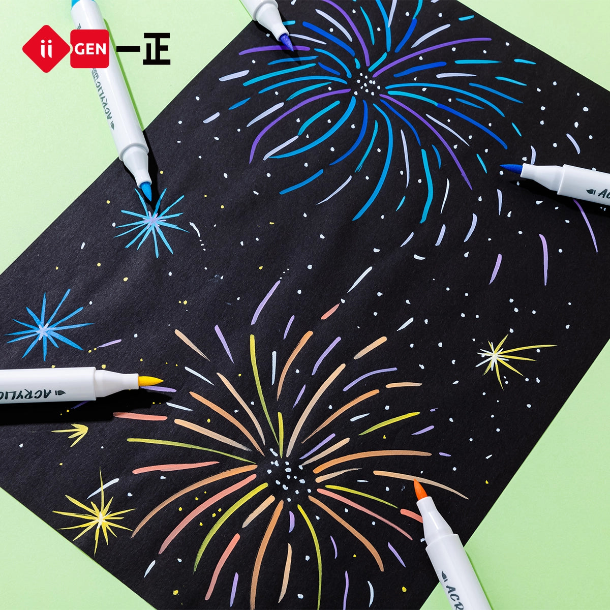 iiGEN Kun Panda Markers Double Heads