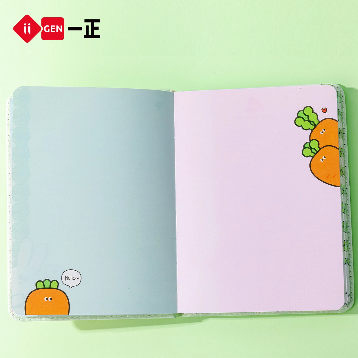 iiGEN Squishy Notebook Carrot 128sheets