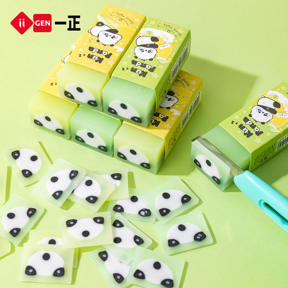 iiGEN Kun Panda Eraser 2pcs