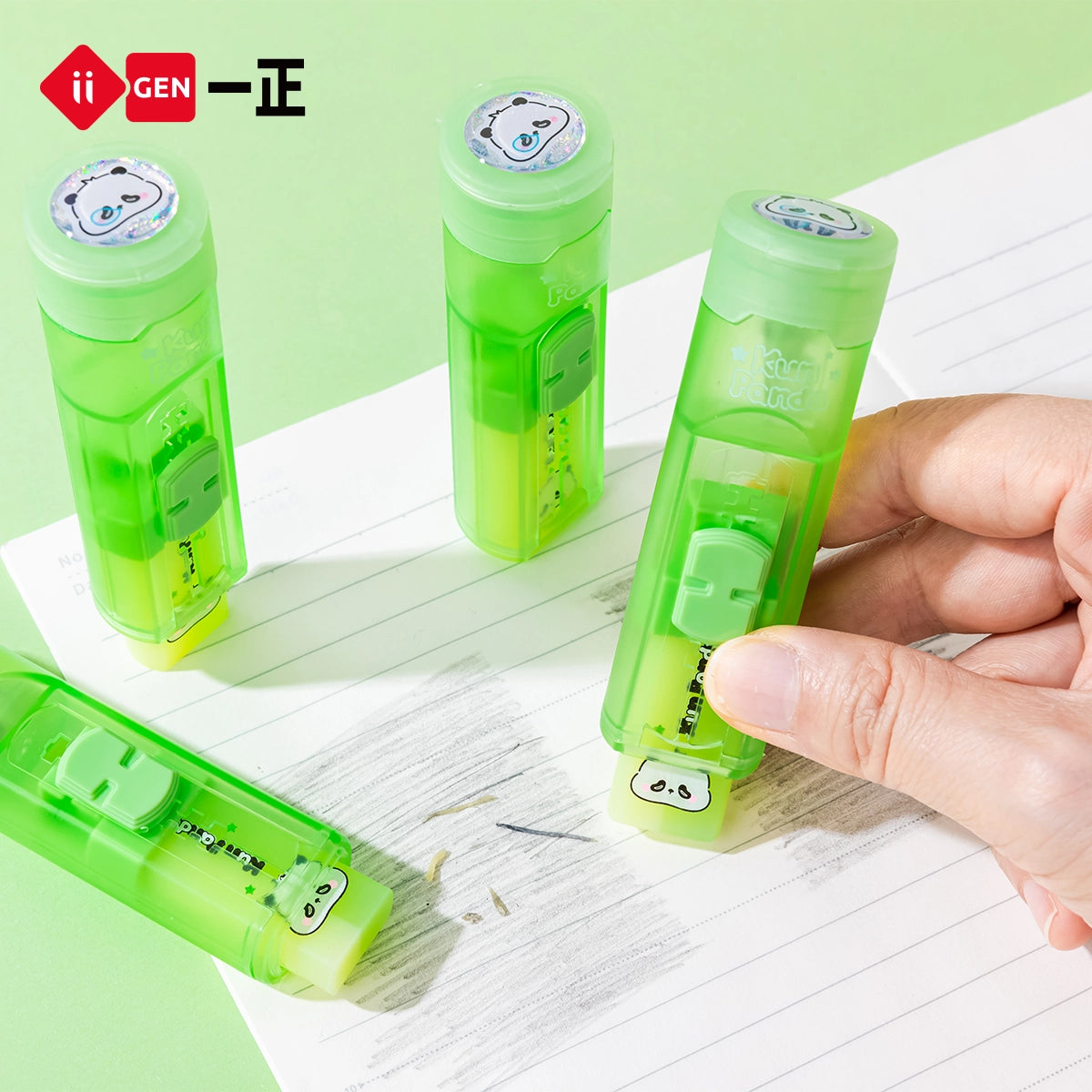 iiGEN Kun Panda Pull-push Shaper Eraser