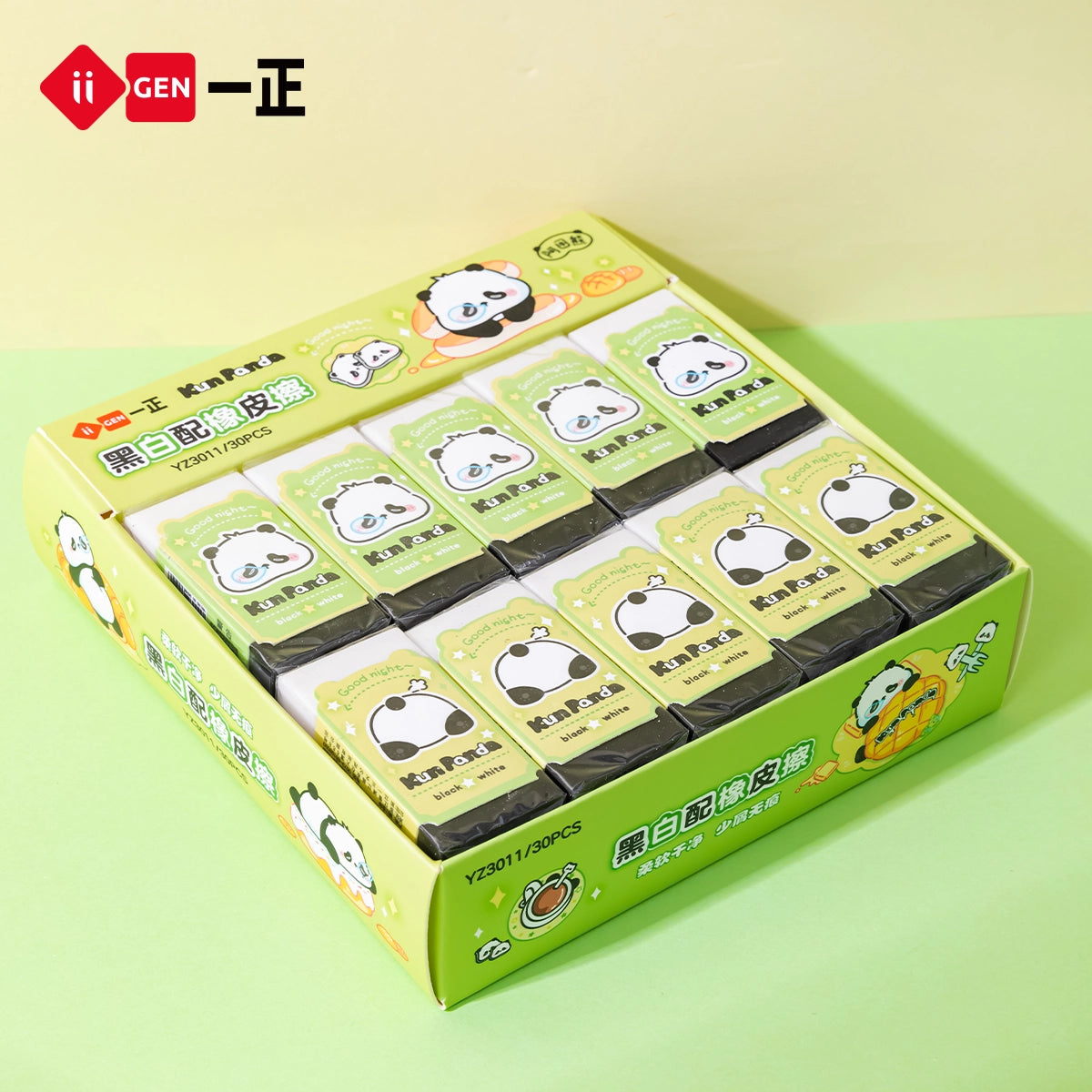 iiGEN Kun Panda Eraser 30pcs