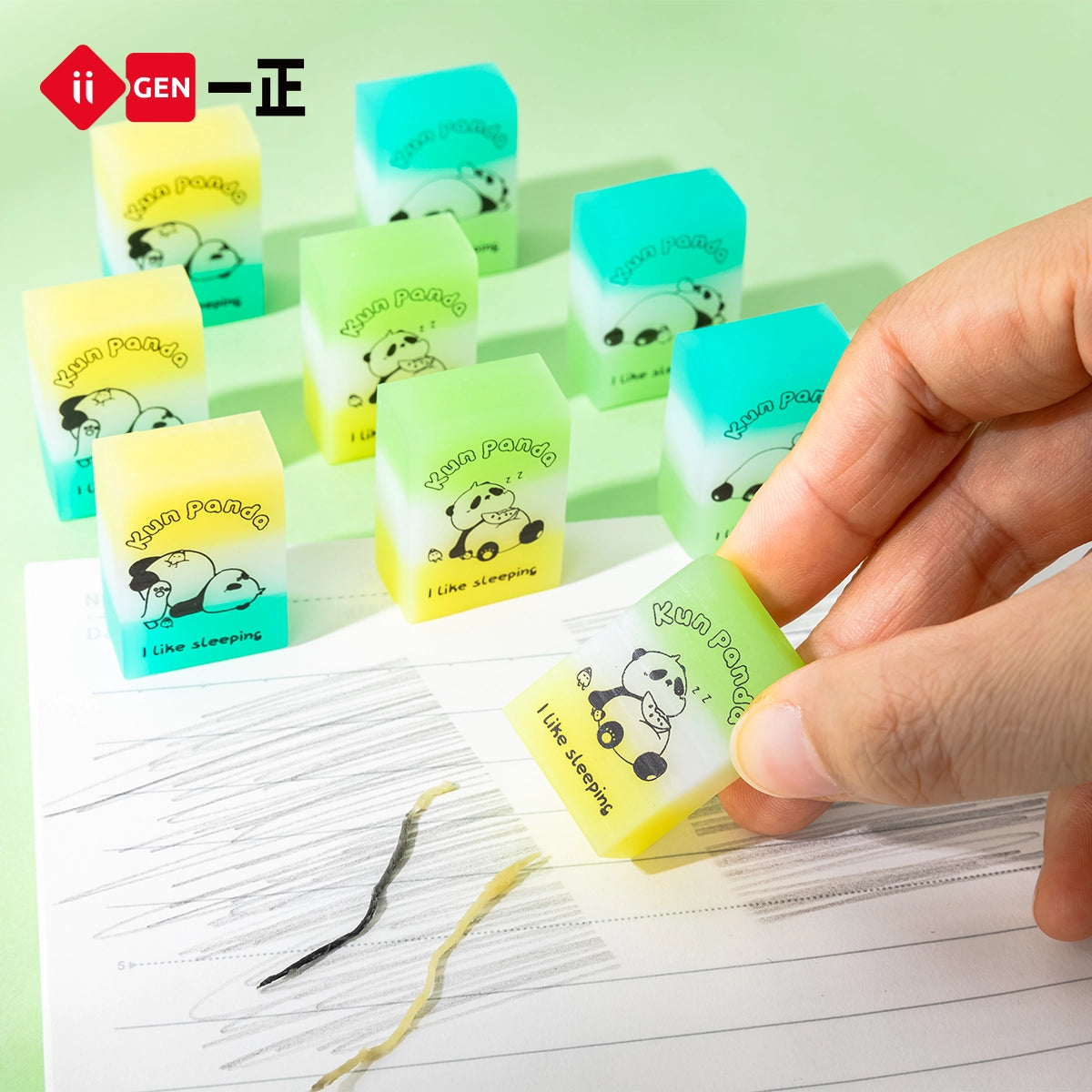 iiGEN Kun Panda Eraser 36pcs