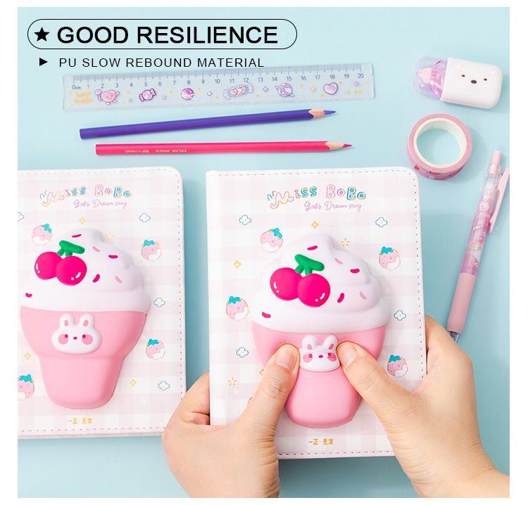 Miss Bobo & Ice Cream Squishy Notebook