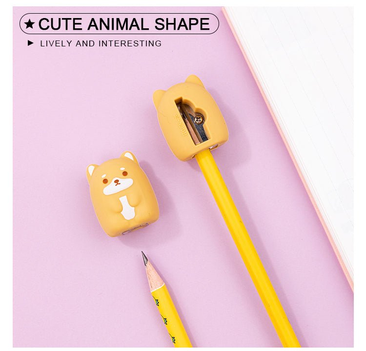Creative Cartoon Shiba Silicone Sharpener