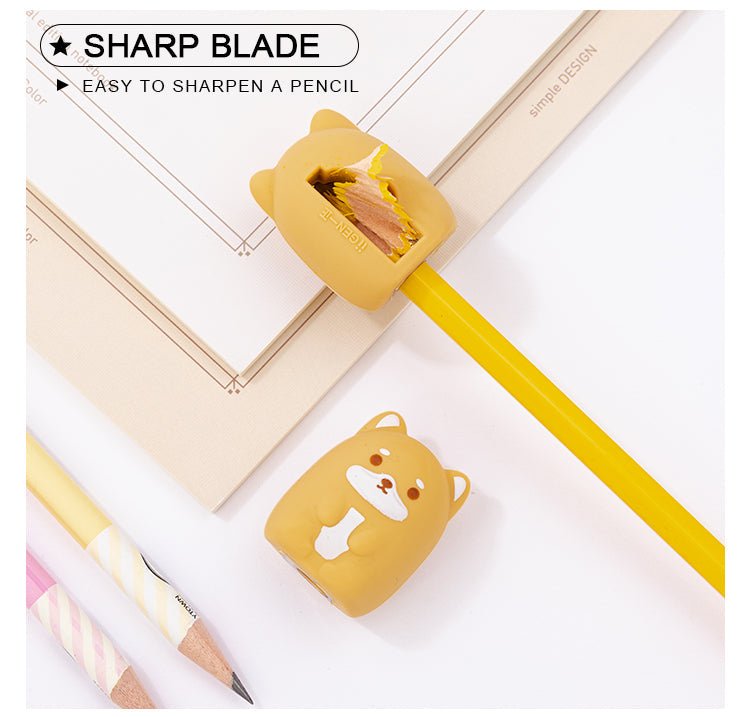 Creative Cartoon Shiba Silicone Sharpener