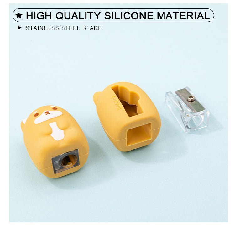Creative Cartoon Shiba Silicone Sharpener