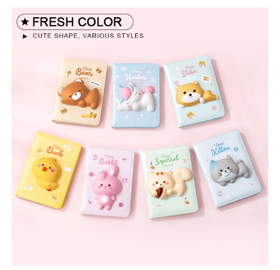 iiGEN Kawaii Mini Squishy Notebook Donisaur