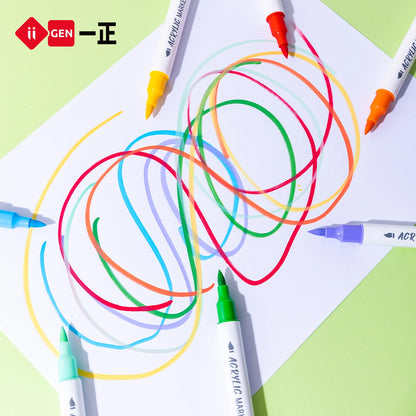 iiGEN Kun Panda Acrylic Markers with Liner Markers