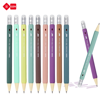 iiGEN RUBIC Erasable Gel Pens,0.6mm Retractable Twist Pens, Ergonomic Hexagonal Grip for Journaling,Drawing,School & Office Supplies,Smooth Writing for Students,Planner,teachers,nurses and artists,Holiday Gifts and Birthday Goodie Bags