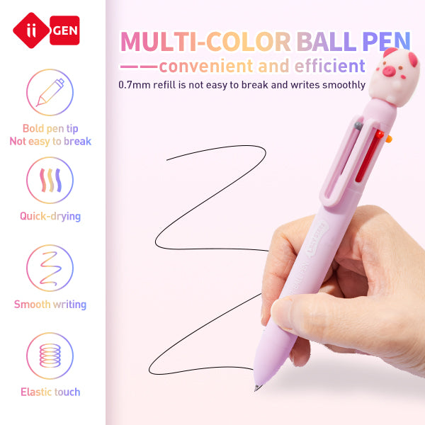 iiGEN Lazy Stars 6-color ballpoint pen 6pcs/box