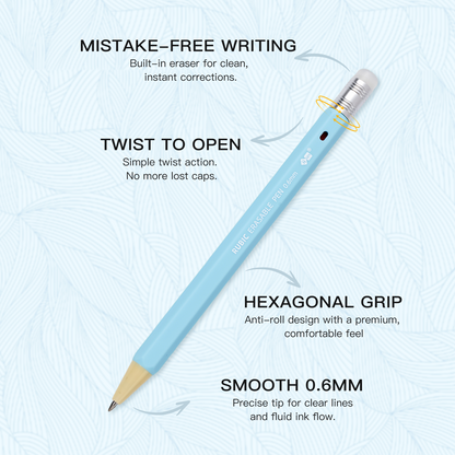 iiGEN RUBIC Erasable Gel Pens,0.6mm Retractable Twist Pens, Ergonomic Hexagonal Grip for Journaling,Drawing,School & Office Supplies,Smooth Writing for Students,Planner,teachers,nurses and artists,Holiday Gifts and Birthday Goodie Bags