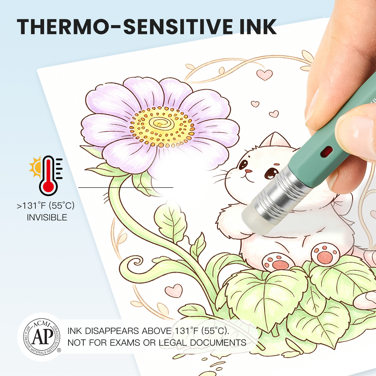 iiGEN RUBIC Erasable Gel Pens,0.6mm Retractable Twist Pens, Ergonomic Hexagonal Grip for Journaling,Drawing,School & Office Supplies,Smooth Writing for Students,Planner,teachers,nurses and artists,Holiday Gifts and Birthday Goodie Bags