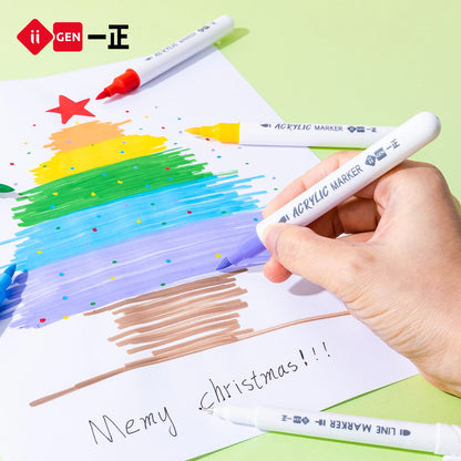 iiGEN Kun Panda Acrylic Markers with Liner Markers
