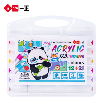 iiGEN Kun Panda Markers Double Heads