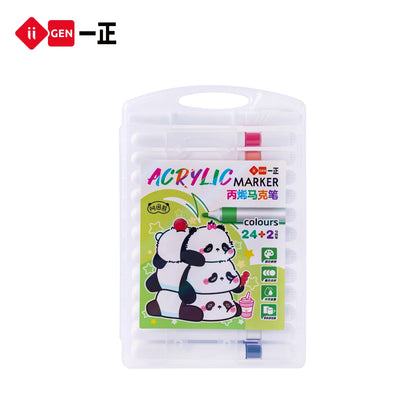 iiGEN Kun Panda Acrylic Markers with Liner Markers