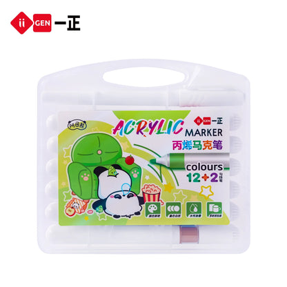 iiGEN Kun Panda Acrylic Markers with Liner Markers